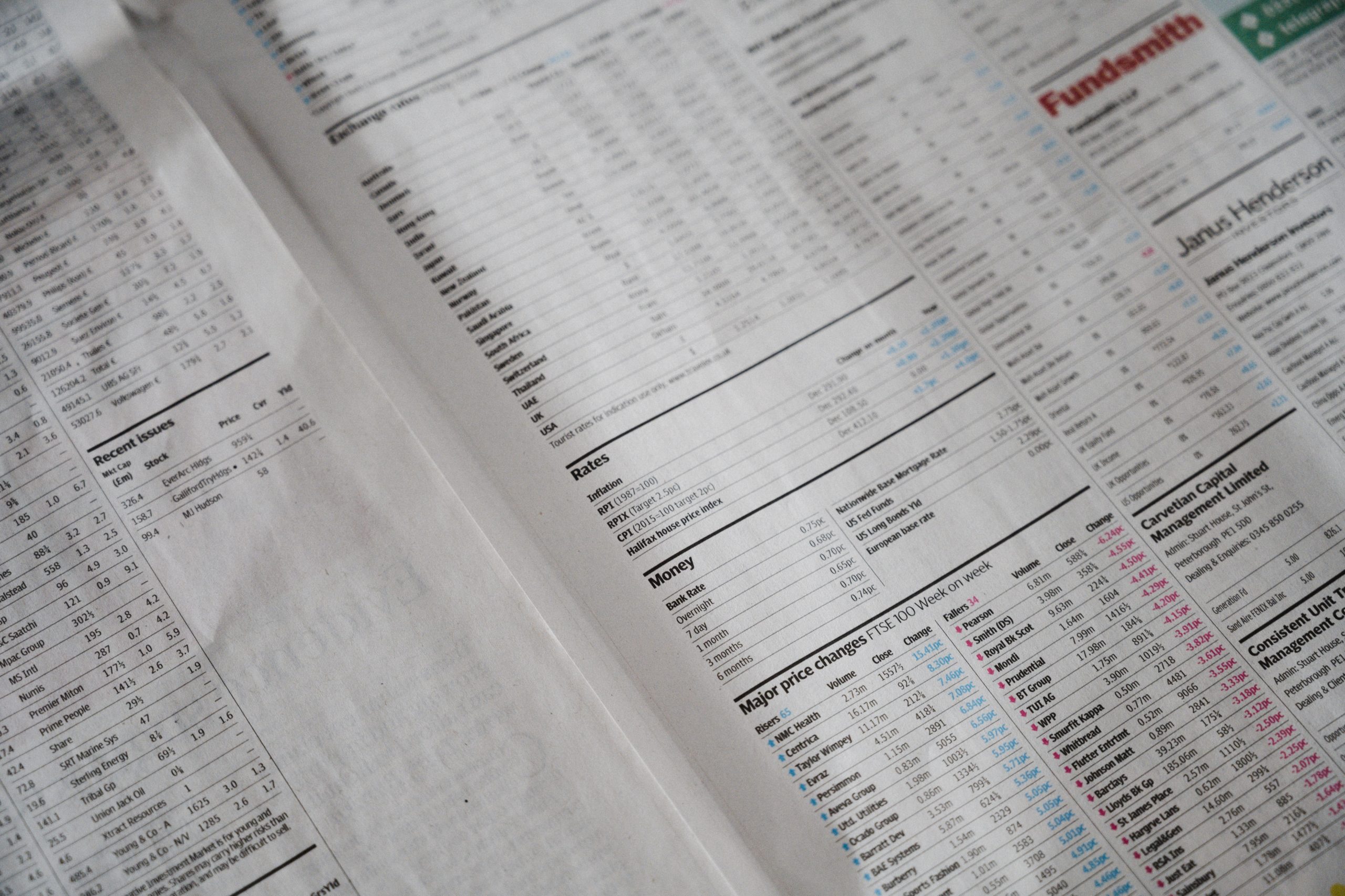 Financial newspaper