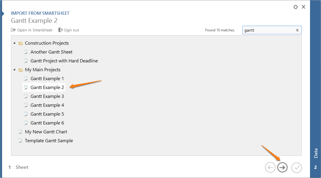 Import Smartsheet reports into PowerPoint