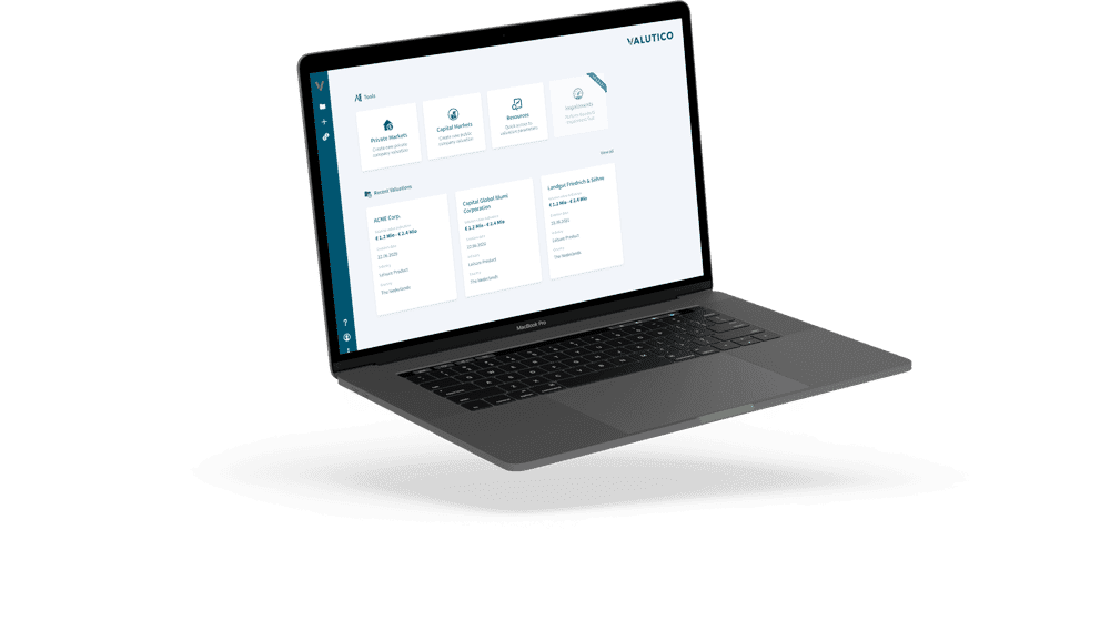 Valutico dashboard
